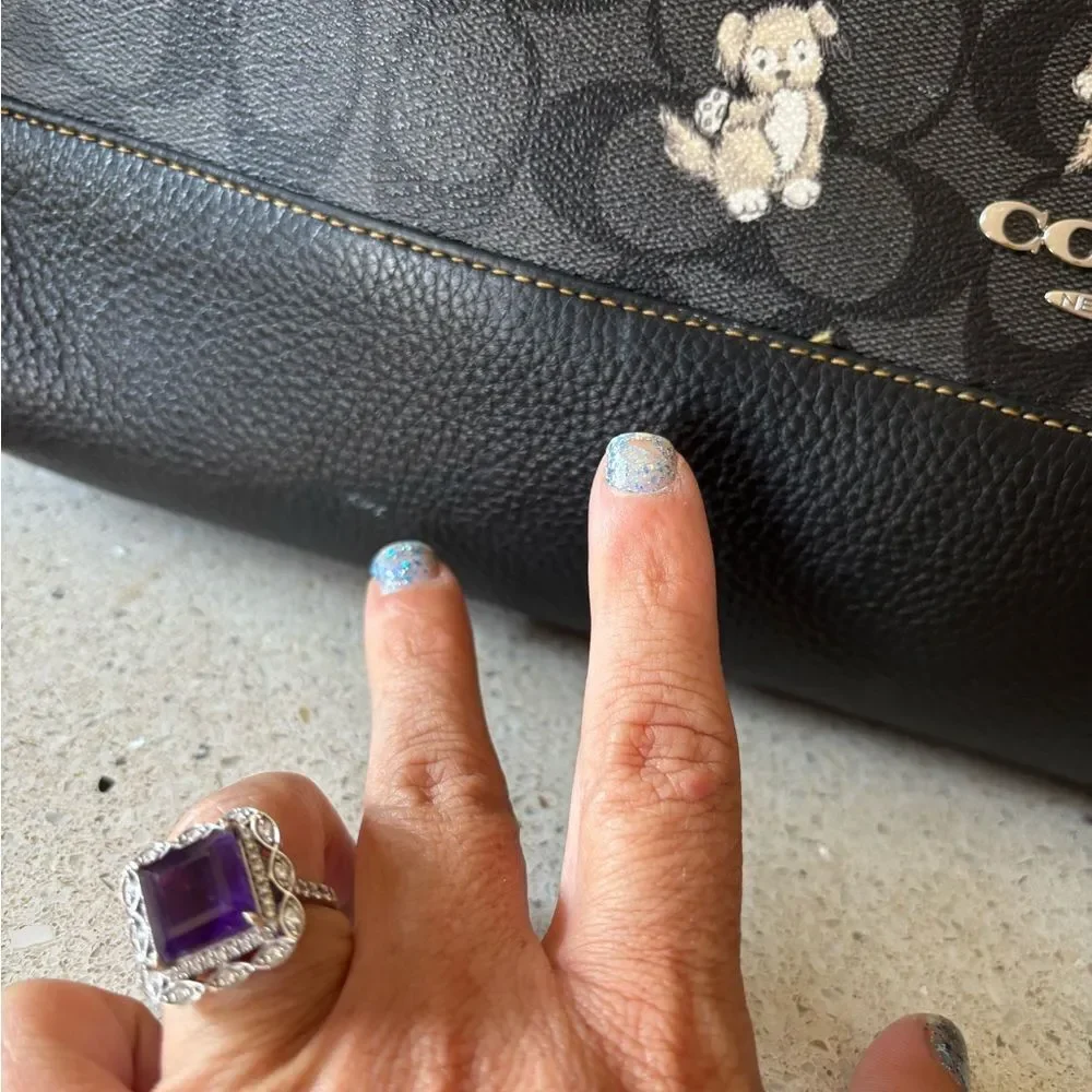 Coach Happy Dog Print, Dempsey X-Large Tote Bag - Picture 14 of 14